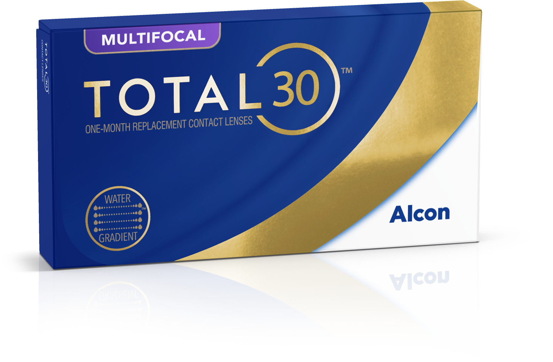 box shot of new total 30 multifocal contact lenses
