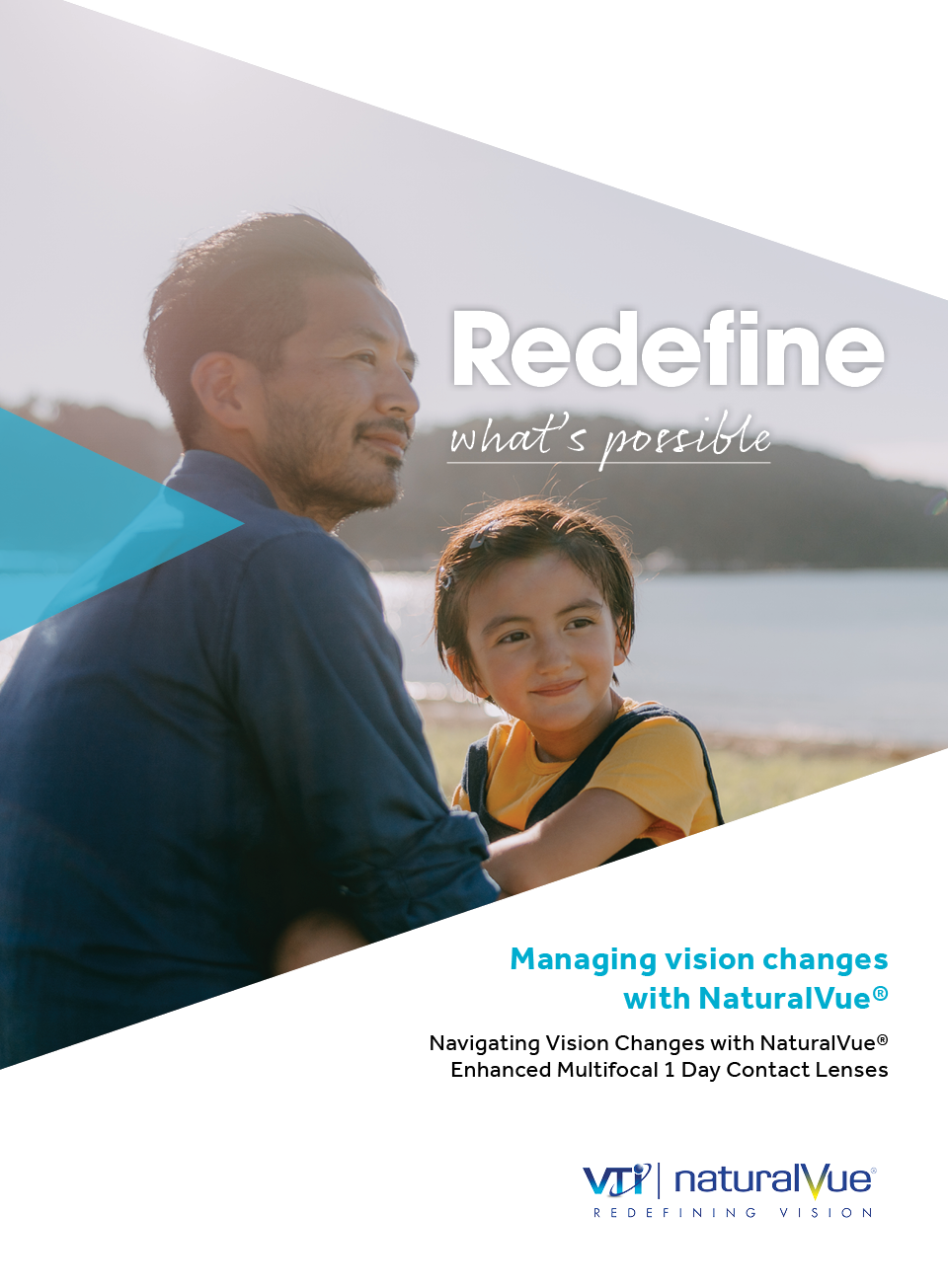 cover of Redefine What's Possible e-publication shows father and child outside