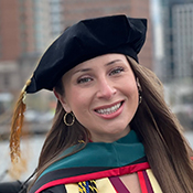 Jillian Scarpanito, top grad from MCPHS optometry in the northeast